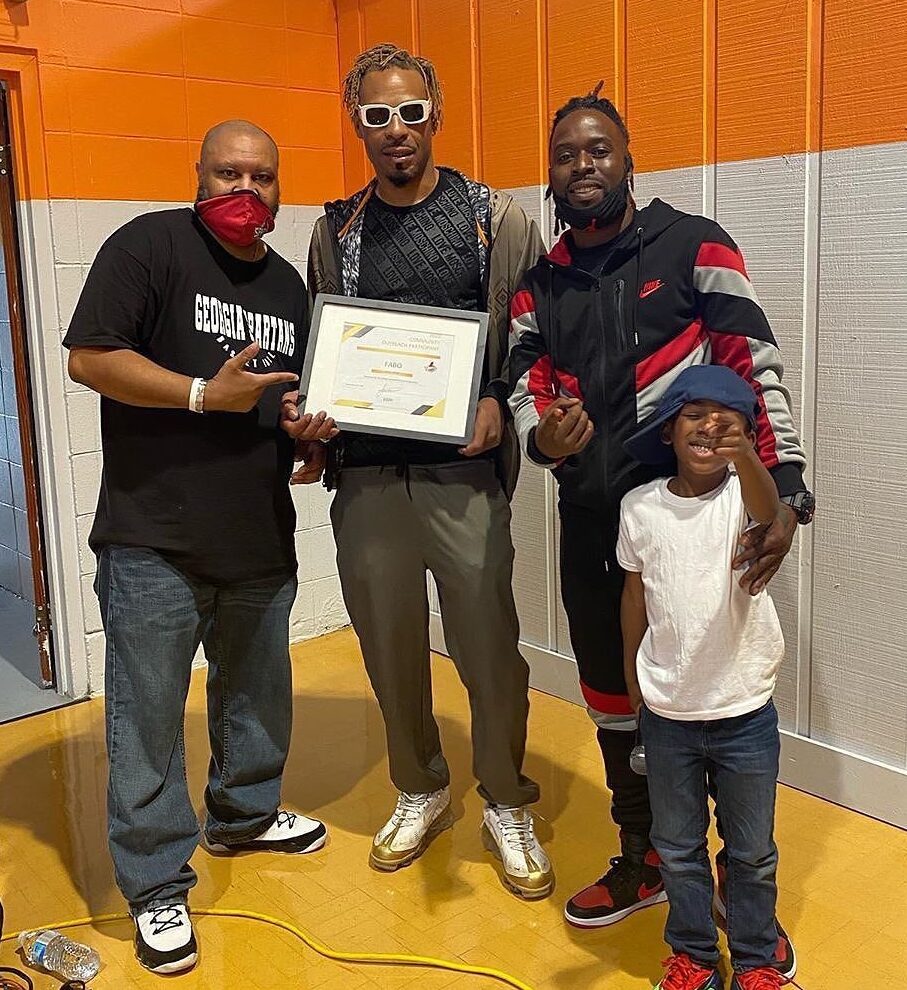 Posted @withregram • @georgiaspartans S/O @iamfabo for coming thru and supporting the @georgiaspartans. We honored him with a certificate fo