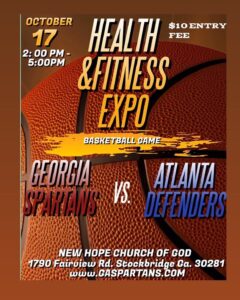 Posted @withregram • @georgiaspartans Oct. 17 2pm to 5pm Health&Fitness Expo Basketball Game. New Hope Church of God 1790 Fairview Rd. Sto
