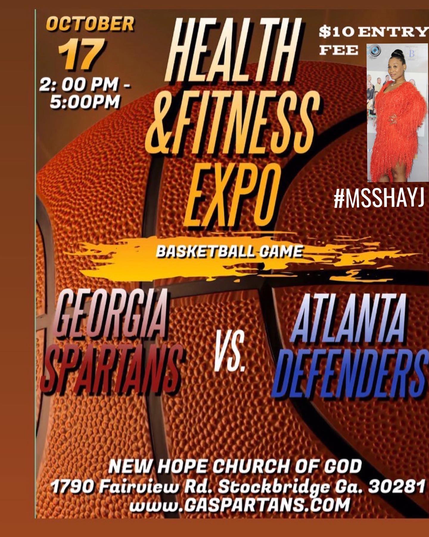 @msshayj will be in the building!!!ATL....10/17 2pm -5pm come check out the Health & Fitness Expo Basketball Game!!! Of course my