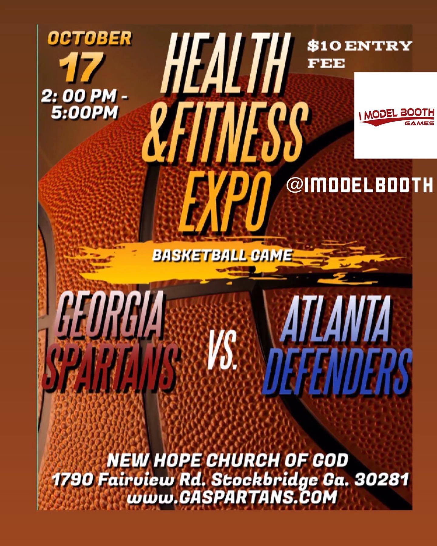 @imodelbooth will be in the building so make sure you get your selfies on Oct. 17 2pm to 5pm Health&Fitness Expo Basketball Game.