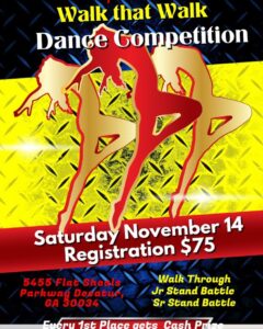 Calling all dance team for this dance competition on Nov14 from 11-7pm!! Registration is just $75 you will win trophy and cash pri