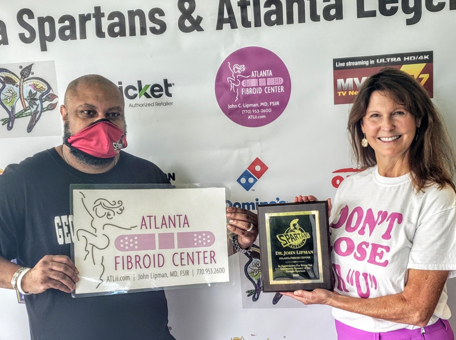 Thankful To Atlanta Fibroid Center For Being A 2021 Season Community Sponsor Georgia Spartans